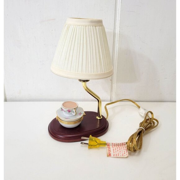 Night Light with Trinket Box/Pill Box and Lampshade - Picture 3 of 8